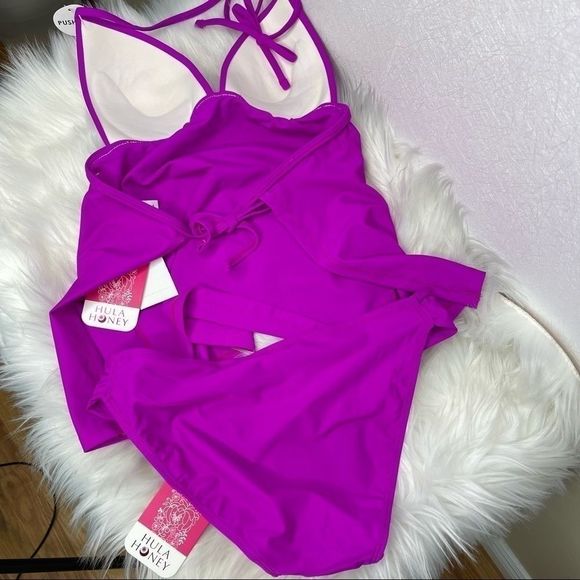 𝅺hula Honey Two Piece Tankini Swimsuit Set S - Picture 5 of 7